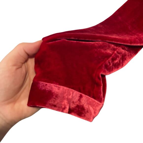 NWT Eileen Fisher The System Ruby Red Silk Velvet Knee Length Dress Size Large - Picture 10 of 16